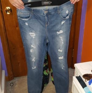 Torrid ripped jeans